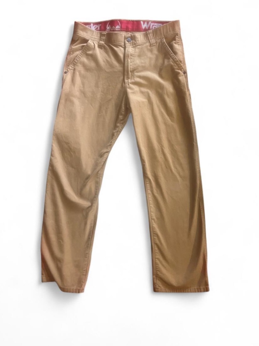 Wrangler Men's Khaki Straight-Leg Chinos